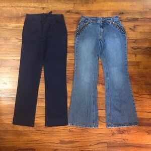 Girls Denim Blue Jean Navy Blue Pant Bundle
Tommy Hilfiger WideLeg Flare
Justice